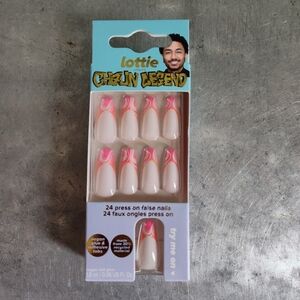 Lottie London Chaun Legend Chaunbre Sunset Pink Orange Ambre Presson False Nails